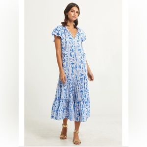 Marie Oliver Tiered Floral Dress